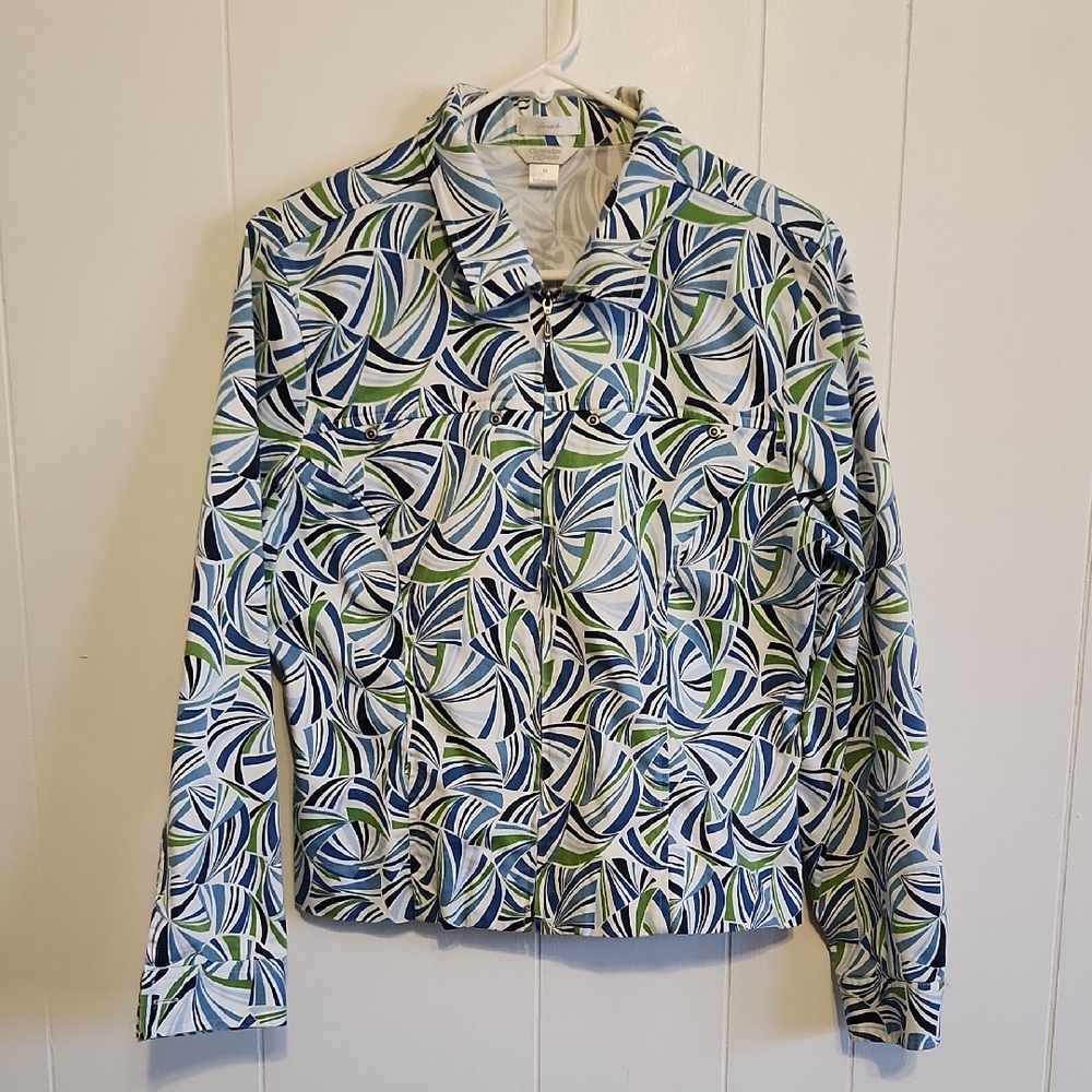 VTG Christopher & Banks Kalidescope Print Sailing Jacket Sz M